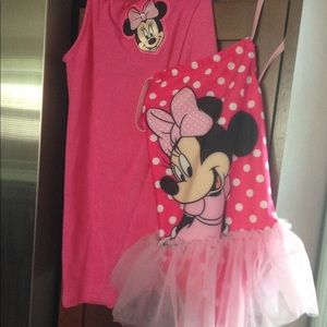 Minnie Mouse swimsuit and matching coverup